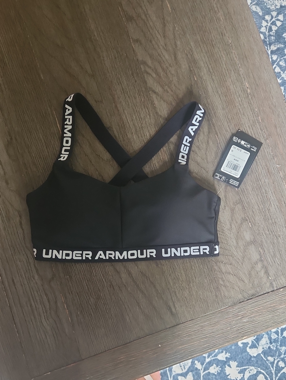 Under Armour Women’s Black Crossback Sports Bikini Top